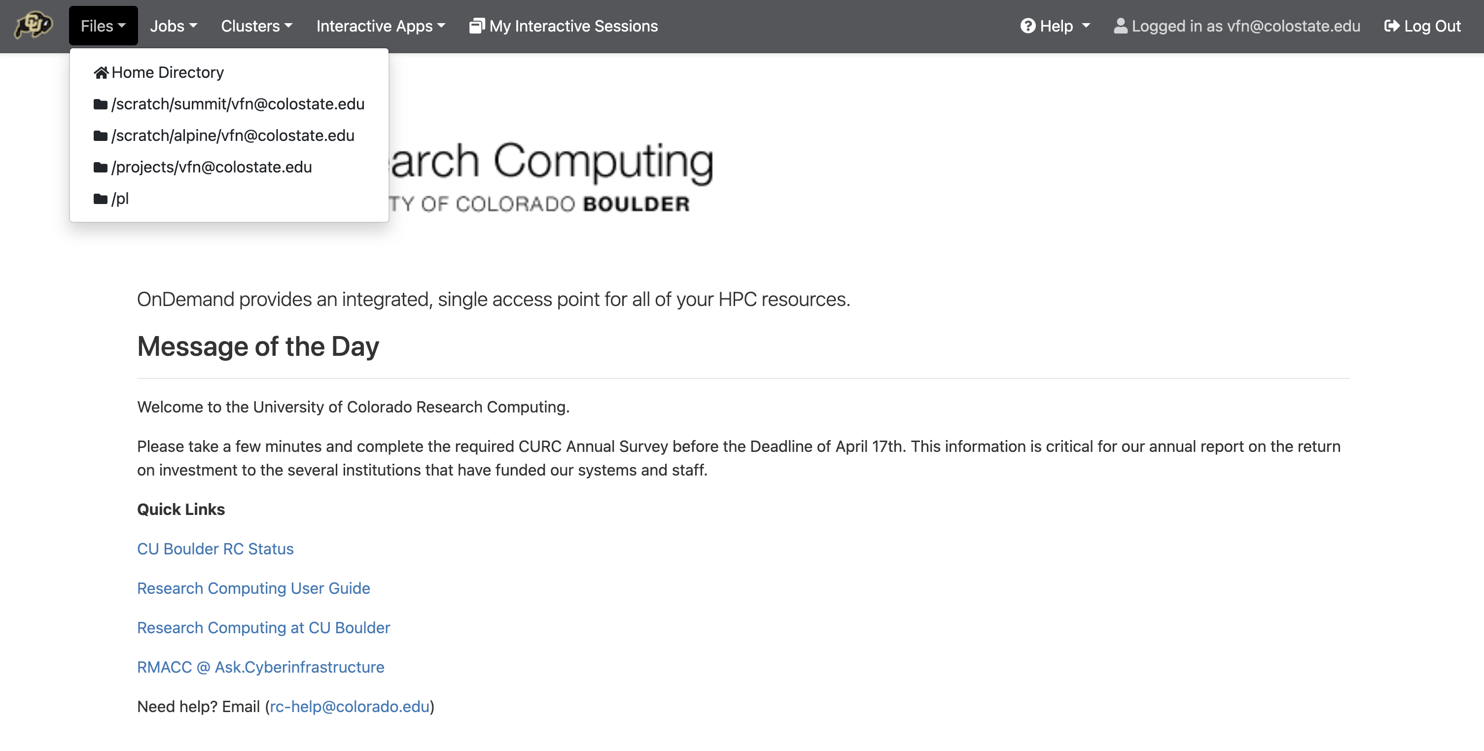 Accessing Files in Ondemand for File Transfers