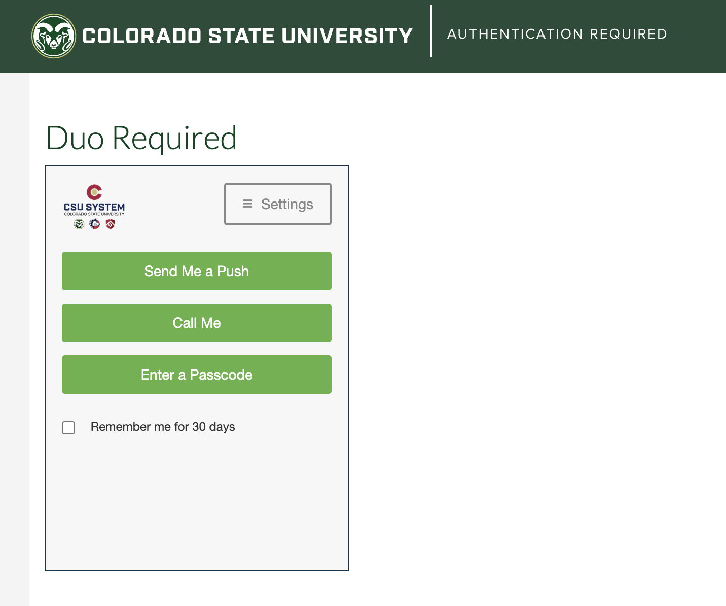 Duo authentication